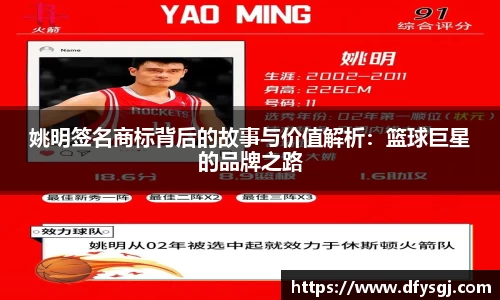 姚明签名商标背后的故事与价值解析：篮球巨星的品牌之路